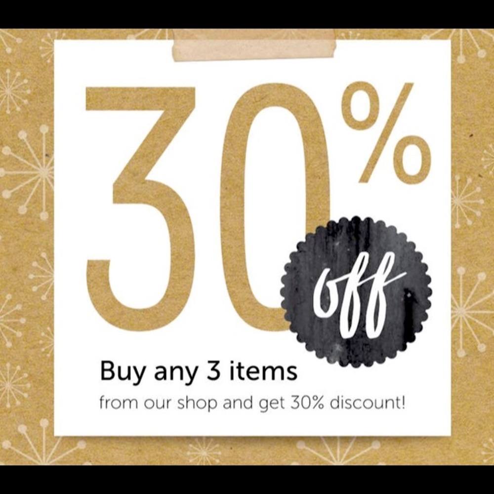 Buy 3 and get 30% off!!!